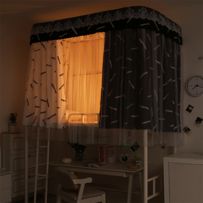 91家纺网 家纺一手货源 找家纺 迪凡保罗 2021新款C08导轨遮光帘学生蚊帐 超级明星