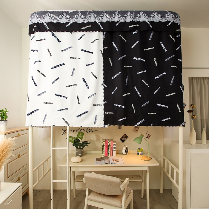 91家纺网 家纺一手货源 找家纺 迪凡保罗 2021新款C08导轨遮光帘学生蚊帐 超级明星