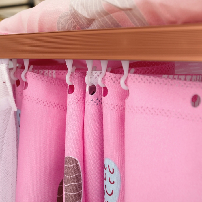 91家纺网 家纺一手货源 找家纺 迪凡保罗 2021新款C08导轨遮光帘学生蚊帐 仙人掌