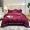 91家纺网 家纺一手货源 找家纺 馨蕊家居 2021新款100s极光匹马绒棉四件套 极光-酒红