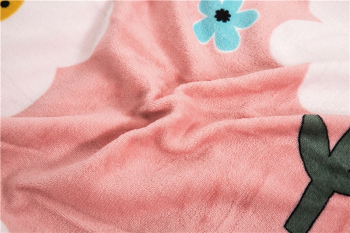 91家纺网 家纺一手货源 找家纺 青竹苑韩版牛奶绒四件套法莱绒水晶雕花绒加厚保暖 天天向上-粉