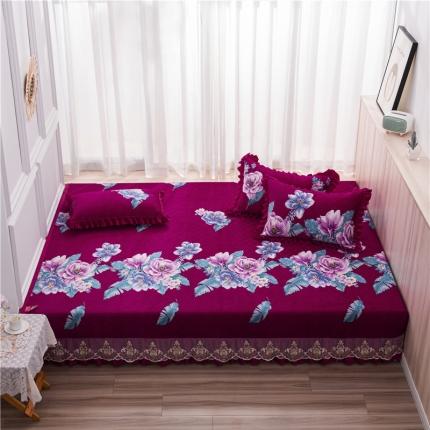 91家纺网 家纺一手货源 找家纺 （总）冬然 2020升级款榻榻米水晶绒床盖炕盖