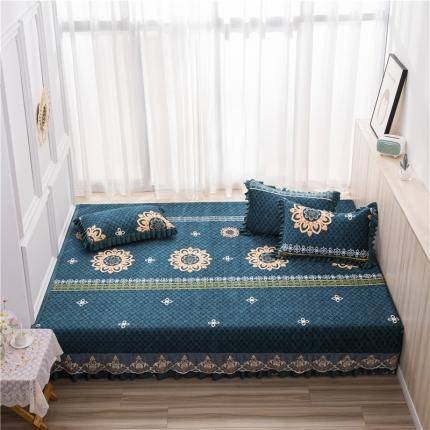 91家纺网 家纺一手货源 找家纺 （总）冬然 2020升级款榻榻米水晶绒床盖炕盖