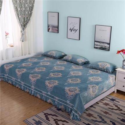 91家纺网 家纺一手货源 找家纺 （总）冬然 2020新款水晶绒榻榻米床盖炕盖