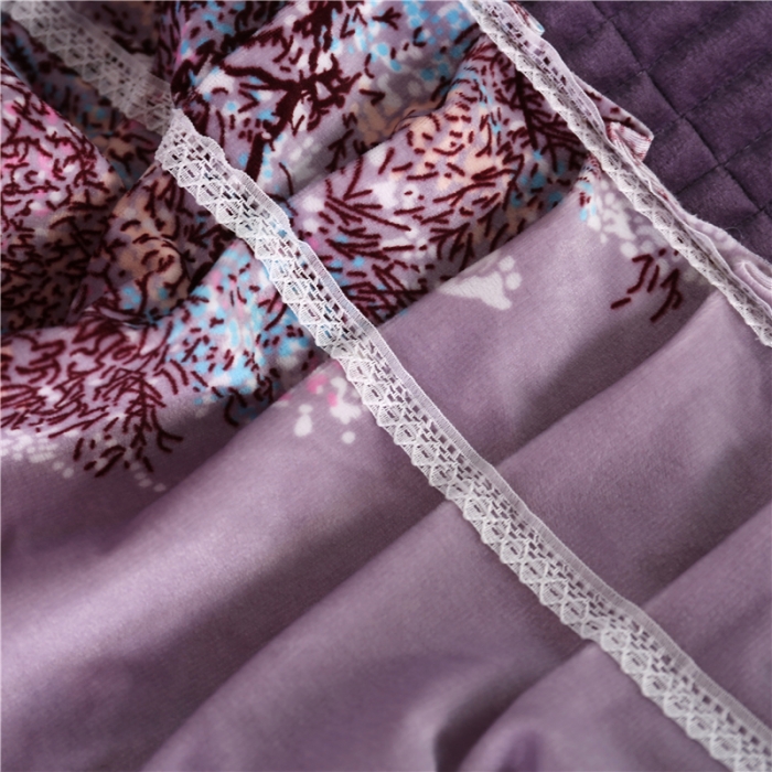 91家纺网 家纺一手货源 找家纺 冬然 2020新款水晶绒榻榻米床盖炕盖 发财树