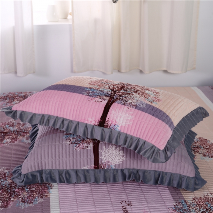 91家纺网 家纺一手货源 找家纺 冬然 2020新款水晶绒榻榻米床盖炕盖 发财树