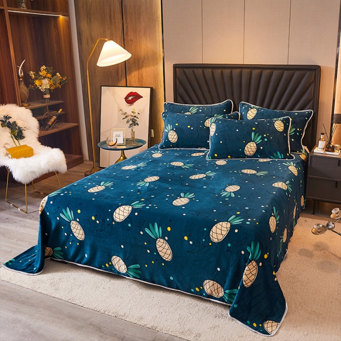 91家纺网 家纺一手货源 找家纺 （总） 迷仙巢 2020新款牛奶金貂绒四件套