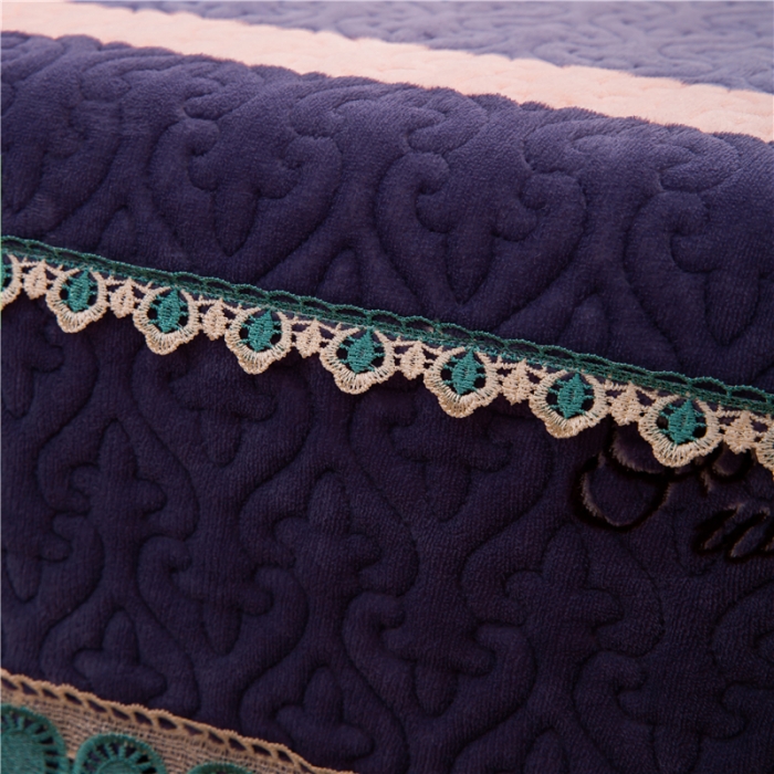 91家纺网 家纺一手货源 找家纺 冬然 2022新款牛奶绒榻榻米床盖炕盖 火树银花