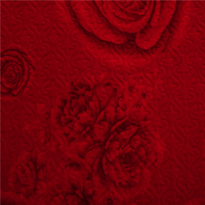 91家纺网 家纺一手货源 找家纺 冬然 2022新款牛奶绒榻榻米床盖炕盖 玫瑰之恋