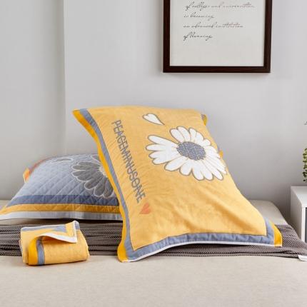 91家纺网 家纺一手货源 找家纺 （总）朴尔 2020新款彩色糖果纯棉三层纱布枕巾