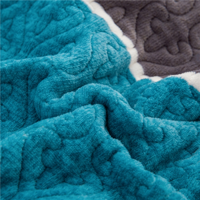 91家纺网 家纺一手货源 找家纺 冬然 2022新款牛奶绒榻榻米床盖炕盖 一生有你绿色