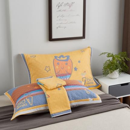 91家纺网 家纺一手货源 找家纺 （总）朴尔 2020新款彩色糖果纯棉三层纱布枕巾