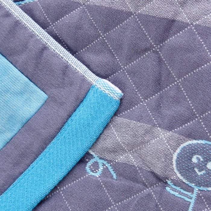 91家纺网 家纺一手货源 找家纺 朴尔 2020新款彩色糖果纯棉三层纱布枕巾 不要抱怨蓝