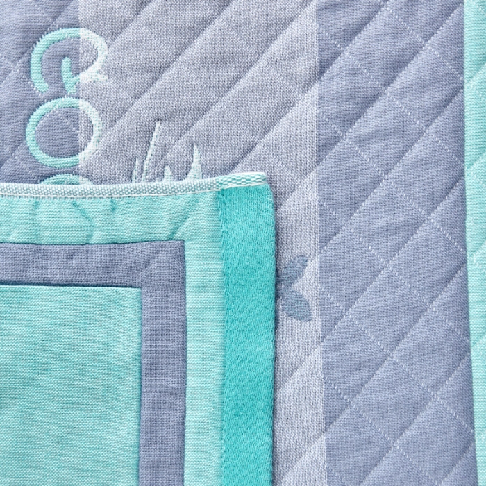 91家纺网 家纺一手货源 找家纺 朴尔 2020新款彩色糖果纯棉三层纱布枕巾 美好的一天绿