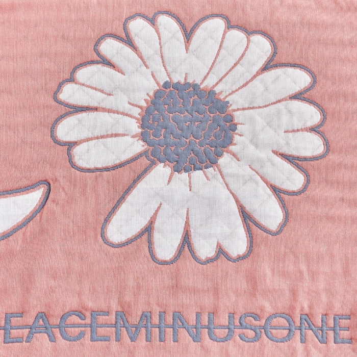 91家纺网 家纺一手货源 找家纺 朴尔 2020新款彩色糖果纯棉三层纱布枕巾 清新甘菊粉