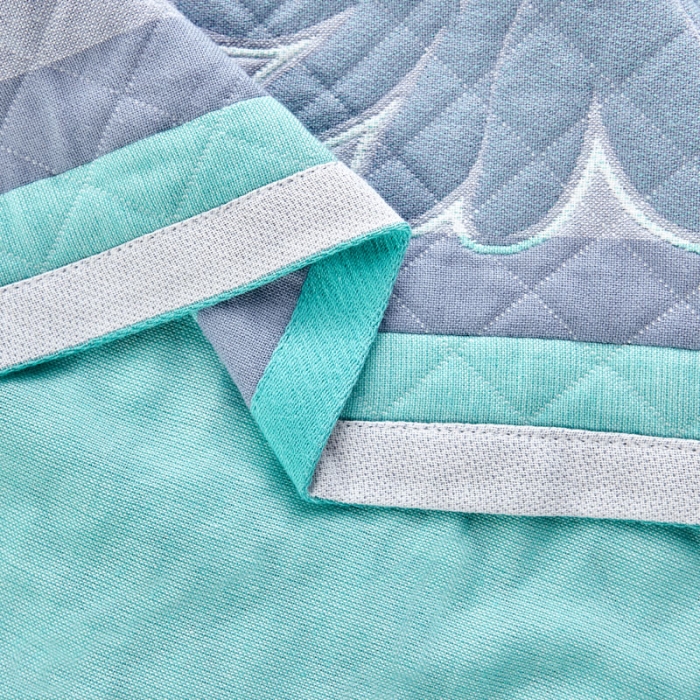 91家纺网 家纺一手货源 找家纺 朴尔 2020新款彩色糖果纯棉三层纱布枕巾 清新甘菊绿