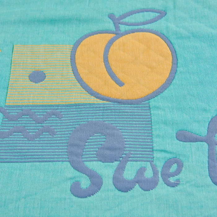 91家纺网 家纺一手货源 找家纺 朴尔 2020新款彩色糖果纯棉三层纱布枕巾 水蜜桃绿