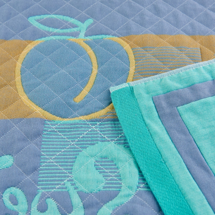 91家纺网 家纺一手货源 找家纺 朴尔 2020新款彩色糖果纯棉三层纱布枕巾 水蜜桃绿