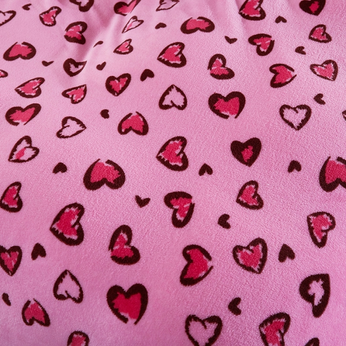 91家纺网 家纺一手货源 找家纺 迷仙巢 2020新款160克法莱绒印花四件套 粉豹