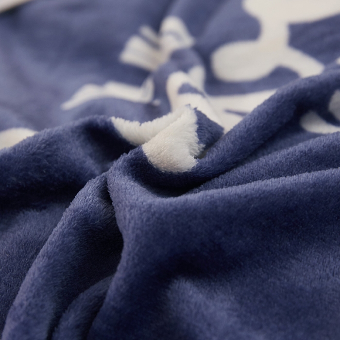 91家纺网 家纺一手货源 找家纺 迷仙巢 2020新款160克法莱绒印花四件套 浪漫星空