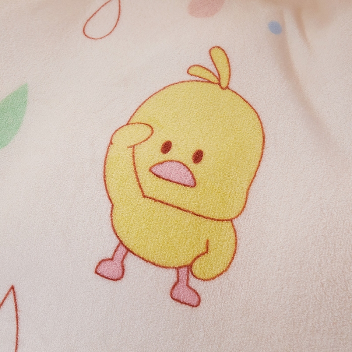 91家纺网 家纺一手货源 找家纺 迷仙巢 2020新款160克法莱绒印花四件套 小黄鸭