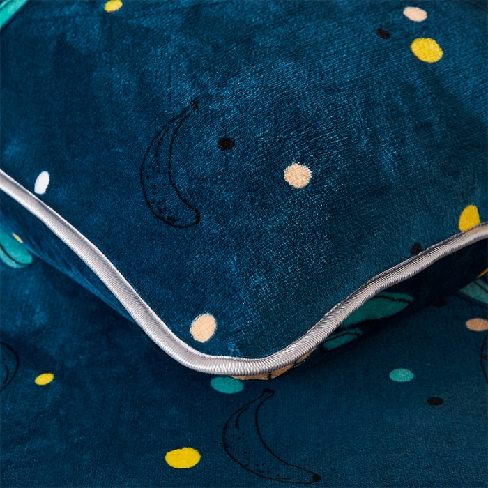 91家纺网 家纺一手货源 找家纺 迷仙巢 2020新款牛奶金貂绒四件套 菠萝