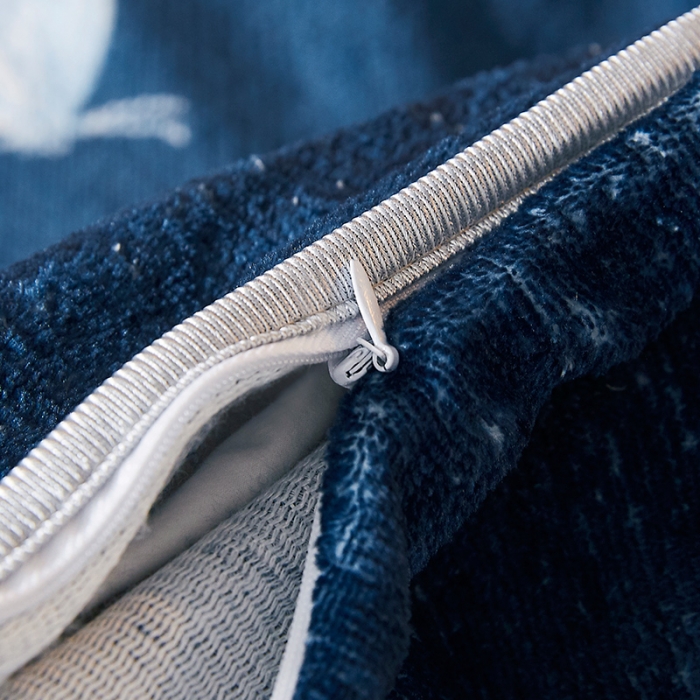 91家纺网 家纺一手货源 找家纺 迷仙巢 2020新款牛奶金貂绒四件套 富贵人生