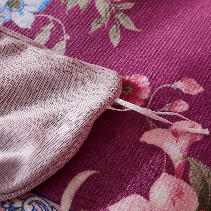 91家纺网 家纺一手货源 找家纺 迷仙巢 2020新款牛奶金貂绒四件套 国色天香