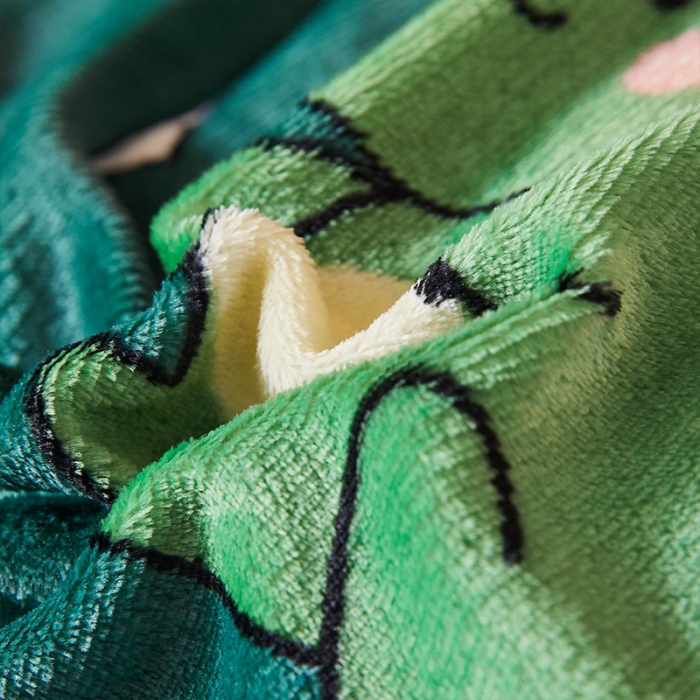 91家纺网 家纺一手货源 找家纺 迷仙巢 2020新款牛奶金貂绒四件套 恐龙