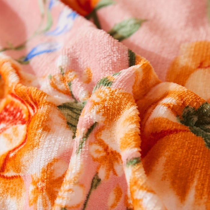 91家纺网 家纺一手货源 找家纺 迷仙巢 2020新款牛奶金貂绒四件套 盛世年华