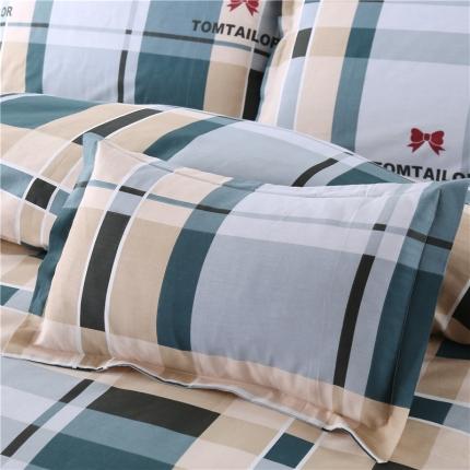 91家纺网 家纺一手货源 找家纺 总雨萝新款12868全棉纯棉枕套30*50cm一只