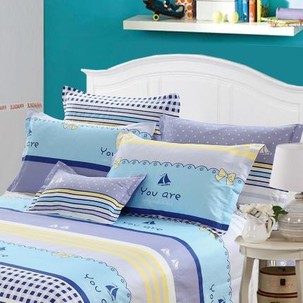 91家纺网 家纺一手货源 找家纺 总雨萝新款12868全棉纯棉枕套30*50cm一只