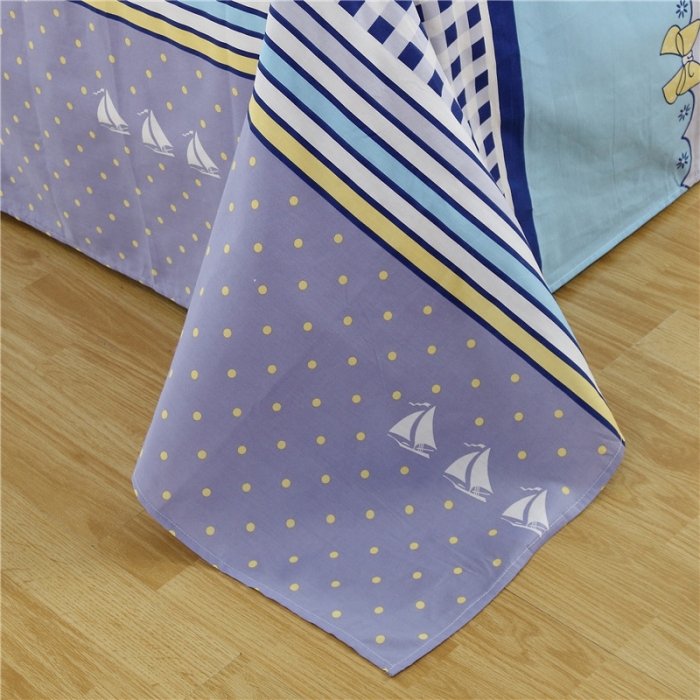 91家纺网 家纺一手货源 找家纺 雨萝家纺 2020新款12868全棉纯棉床单 扬帆起航