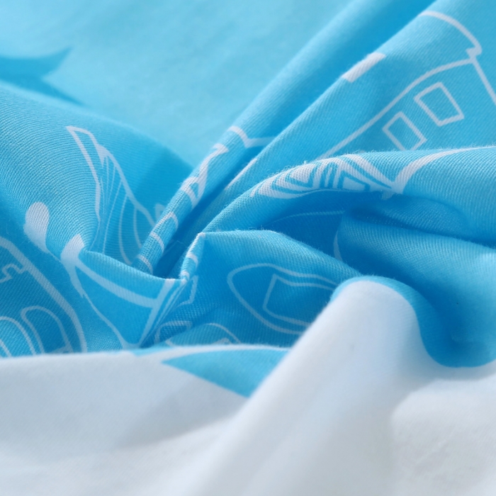 91家纺网 家纺一手货源 找家纺 雨萝家纺 2020新款12868全棉纯棉被套 可爱大脸猫