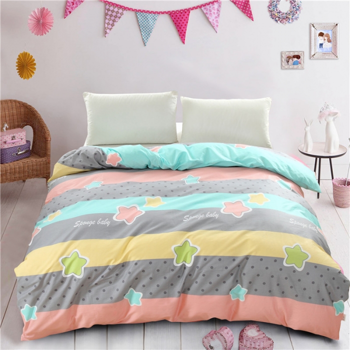 91家纺网 家纺一手货源 找家纺 雨萝家纺 2020新款12868全棉纯棉被套 亮晶晶