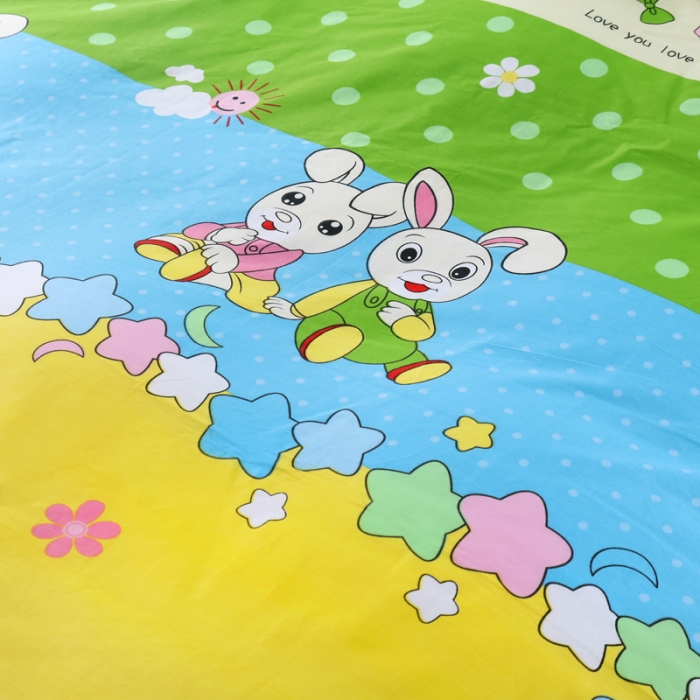 91家纺网 家纺一手货源 找家纺 雨萝家纺 2020新款12868全棉纯棉被套 星月兔