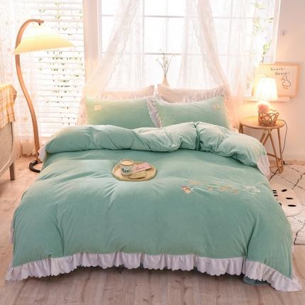 91家纺网 家纺一手货源 找家纺 （总）艾米家居 2020新款水晶绒四件套美妙时光