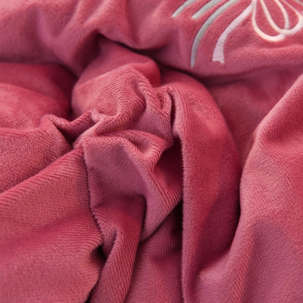 91家纺网 家纺一手货源 找家纺 艾米家居 2020新款水晶绒四件套美妙时光 豆沙