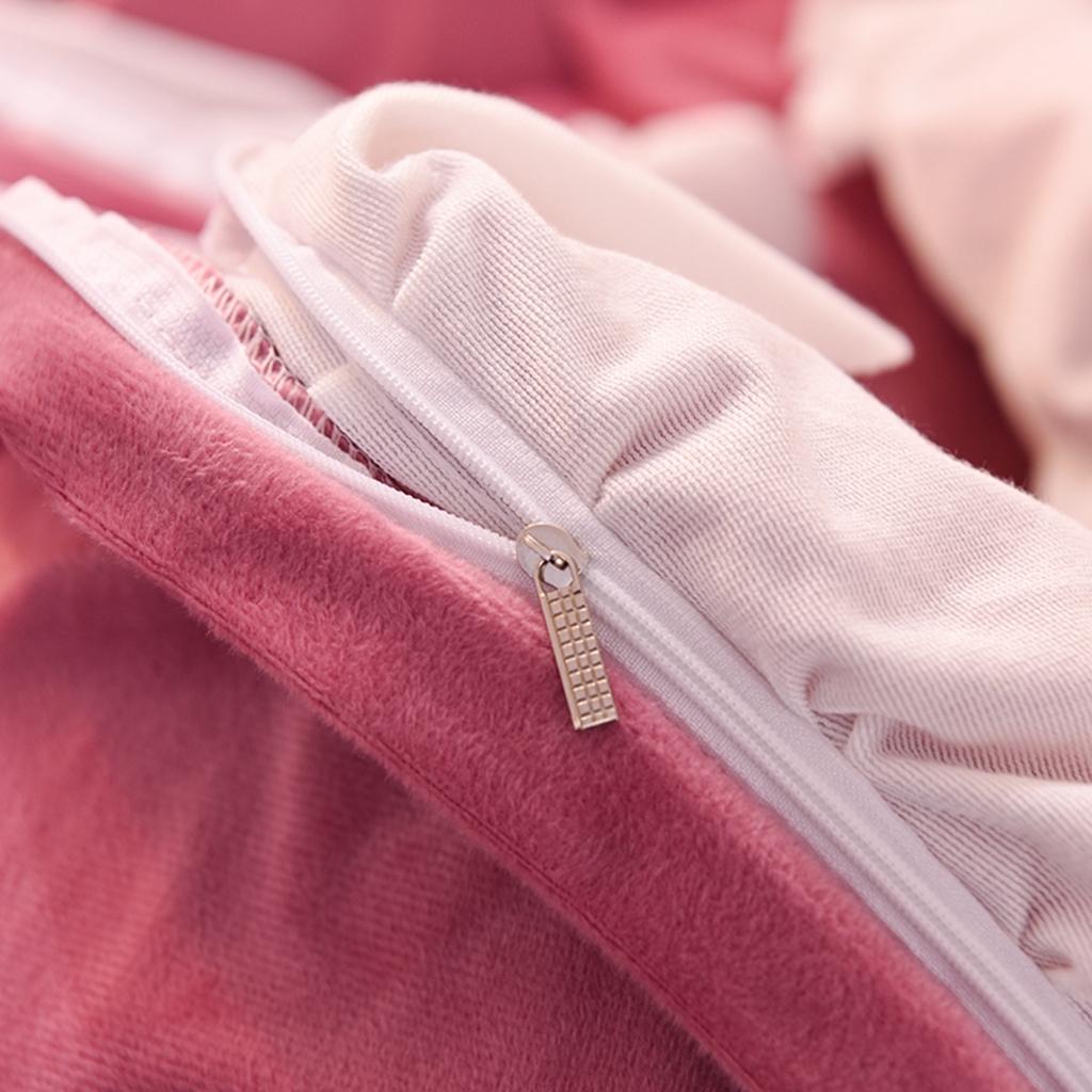 91家纺网 家纺一手货源 找家纺 艾米家居 2020新款水晶绒四件套美妙时光 豆沙