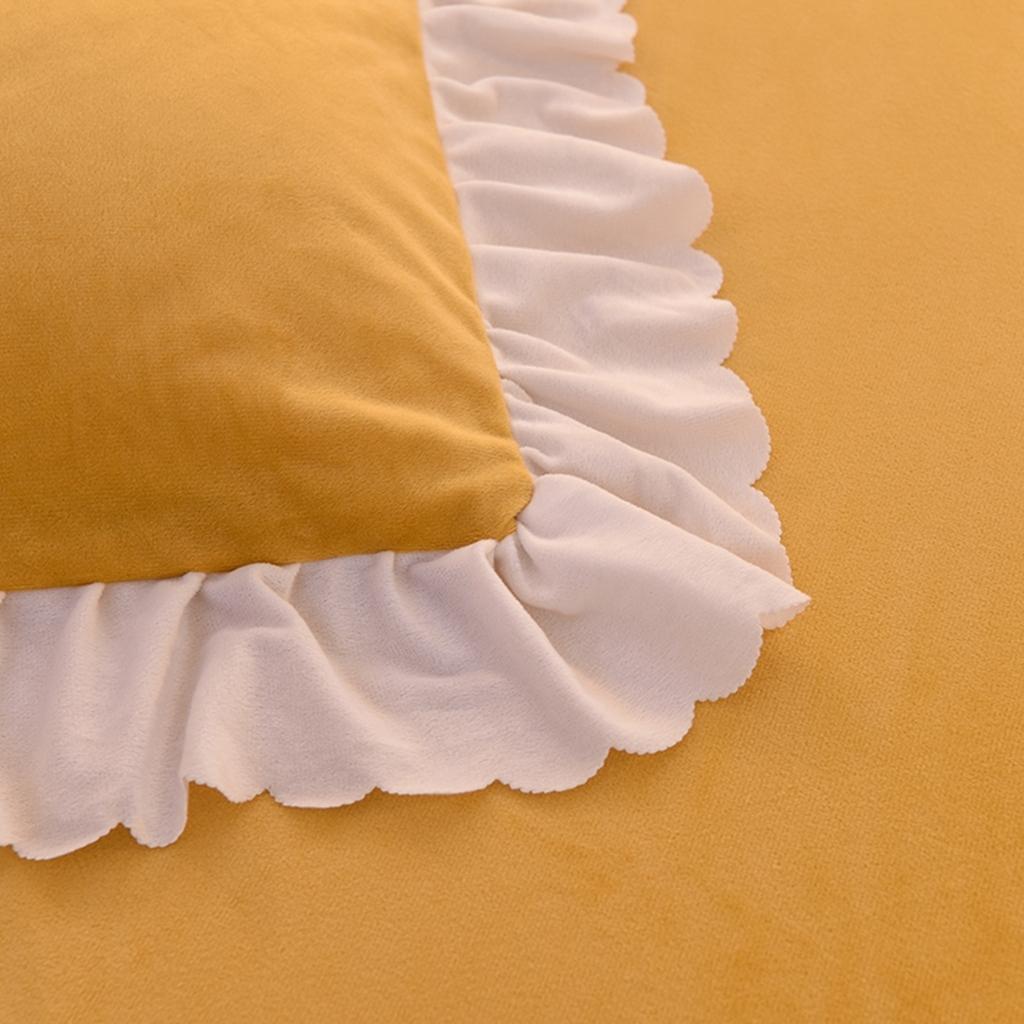 91家纺网 家纺一手货源 找家纺 艾米家居 2020新款水晶绒四件套美妙时光 黄