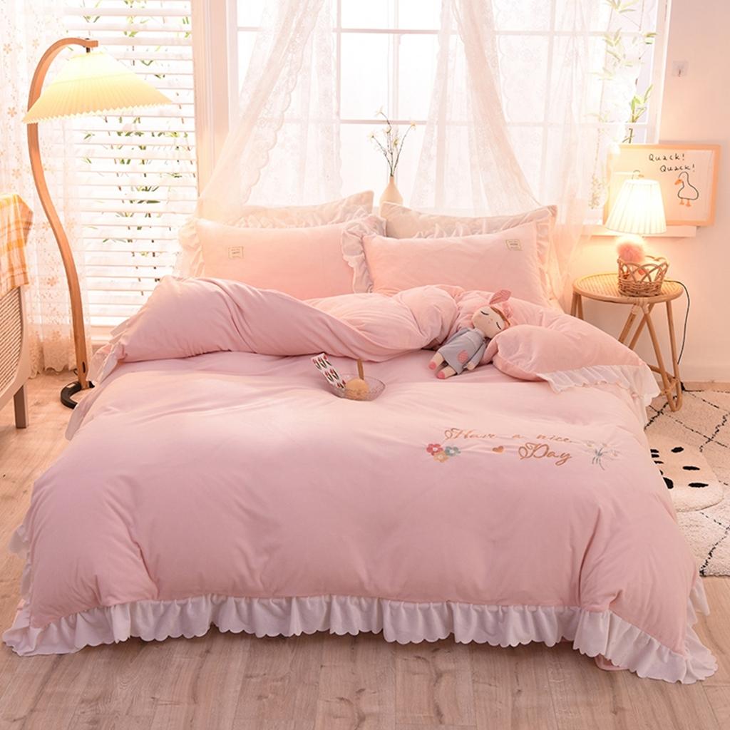 91家纺网 家纺一手货源 找家纺 艾米家居 2020新款水晶绒四件套美妙时光 玉色