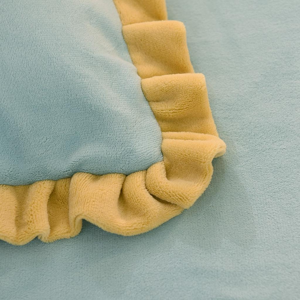 91家纺网 家纺一手货源 找家纺 艾米家居 2020新款牛奶绒四件套花语系列 豆绿