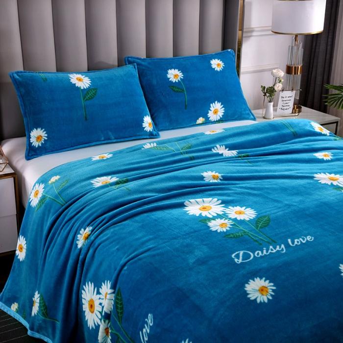 91家纺网 家纺一手货源 找家纺 赋雅家纺 双面绒毯子超柔加厚云貂绒毛毯法莱绒毛毯 床单盖毯