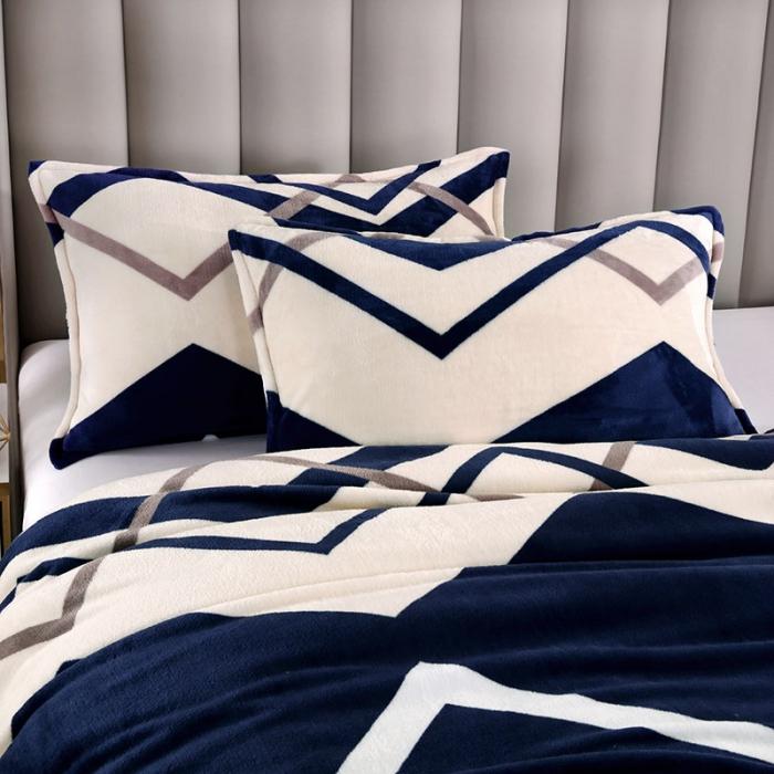 91家纺网 家纺一手货源 找家纺 赋雅家纺双面绒超柔加厚云貂绒毛毯法莱绒毛毯床单盖毯