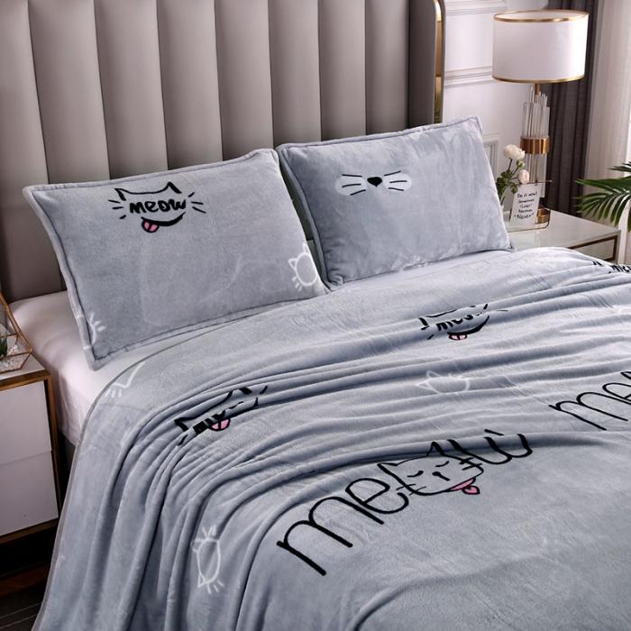 91家纺网 家纺一手货源 找家纺 赋雅家纺 双面绒毯子超柔加厚云貂绒毛毯法莱绒毛毯 床单盖毯