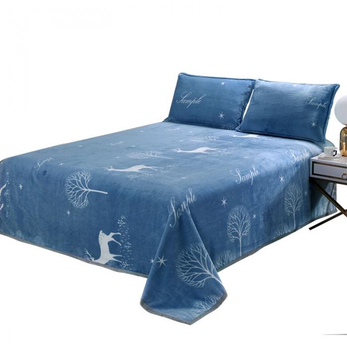 91家纺网 家纺一手货源 找家纺 赋雅家纺 双面绒毯子超柔加厚云貂绒毛毯法莱绒毛毯 床单盖毯