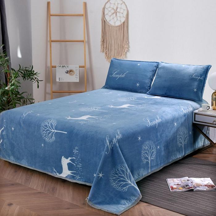 91家纺网 家纺一手货源 找家纺 赋雅家纺 双面绒毯子超柔加厚云貂绒毛毯法莱绒毛毯 床单盖毯