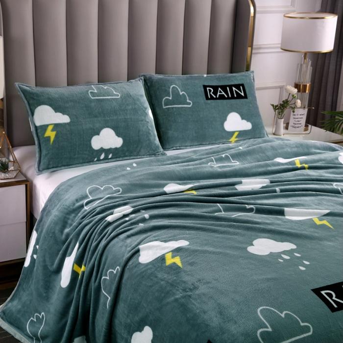 91家纺网 家纺一手货源 找家纺 赋雅家纺 双面绒毯超柔加厚云貂绒毛毯法莱绒毛毯床单盖毯