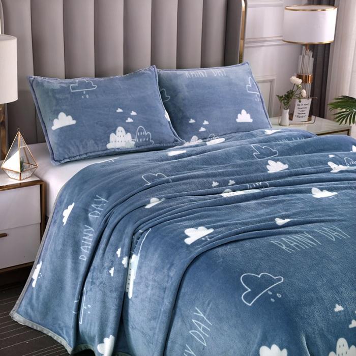 91家纺网 家纺一手货源 找家纺 赋雅家纺 双面绒毯子超柔加厚云貂绒毛毯法莱绒毛毯床单盖毯