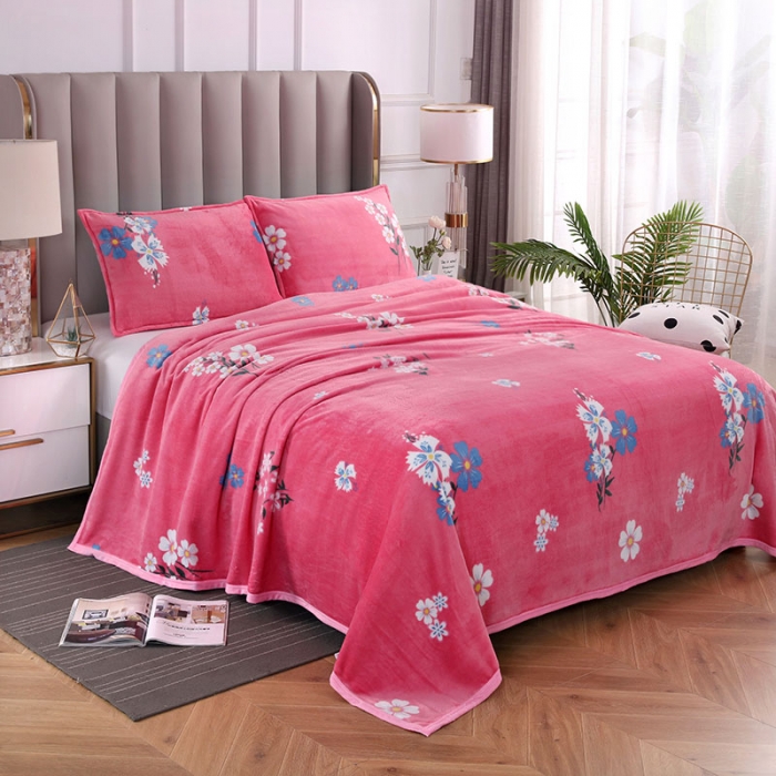 91家纺网 家纺一手货源 找家纺 2025总高克重赋雅-加厚云貂绒毛毯双面绒休闲毯 法莱绒枕套床单盖毯